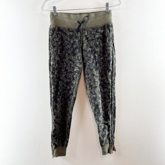 Lululemon No Sweat High Rise Jogger Sweatpants Camo Forest Green 4 - Picture 2 of 10